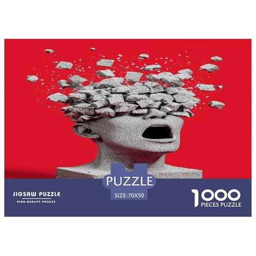 Explodierender Kopf Puzzle 1000 Teile Schwer Puzzle Spielzeug Pädagogisches Spiel Impossible Geist geblasen Herausforderung Spielzeug Für Erwachsene Und Kinder Ab 14 Jahren 70x50cm/1000pcs Explodierender Kopf Puzzle 1000 Teile Schwer Puzzle Spielzeug Pädagogisches Spiel Impossible Geist geblasen Herausforderung Spielzeug Für Erwachsene Und Kinder Ab 14 Jahren 70x50cm/1000pcs von CBCoin
