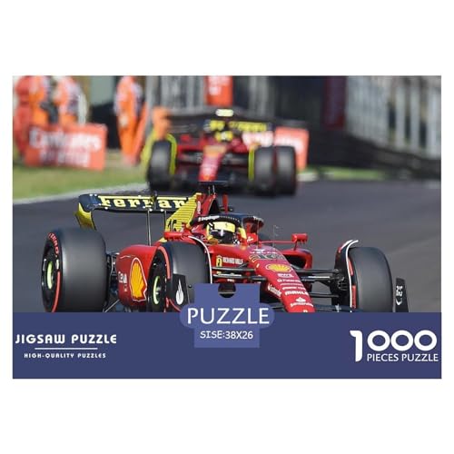 F1Racing Puzzle 1000-teilige Schwer Puzzle Spielzeug Pädagogisches Spiel Impossible Motorsport Herausforderungsspielzeug Für Erwachsene Kinder 38x26cm/1000pcs von CBCoin