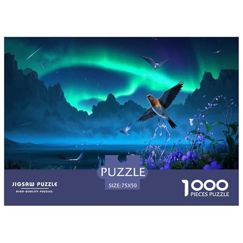 Feldlerche Puzzle 1000 Teile Schwer Puzzle Spielzeug Pädagogisches Spiel Impossible Herausforderungsspielzeug Für Erwachsene Und Kinder Ab 12 Jahren 1000pcs (75x50cm) von CBCoin