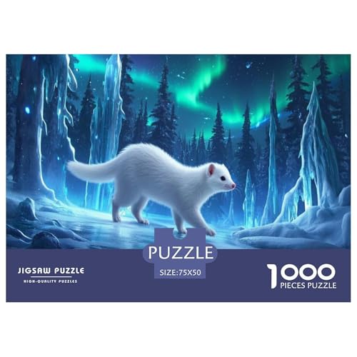 Frettchen Puzzles 1000 Teile Schwer Puzzle Spielzeug Pädagogisches Spiel Impossible Herausforderung Spielzeug Für Erwachsene Und Kinder in Bewährter 1000pcs (75x50cm) von CBCoin