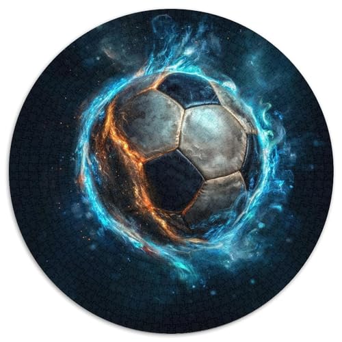 Fußball Puzzle 1000-teilige Schwer Puzzle Spielzeug Lernspiel Impossible Fußball Herausforderung Spielzeug Für Erwachsene Und Kinder Ab 14 Jahren 1000pcs (67.5x67.5cm) von CBCoin