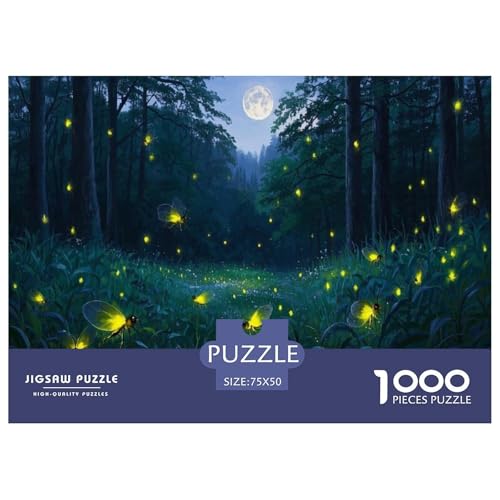 Glühwürmchen Puzzle 1000 Teile Schwer Puzzle Spielzeug Pädagogisches Spiel Impossible Herausforderungsspielzeug Für Erwachsene Kinder 1000pcs (75x50cm) von CBCoin