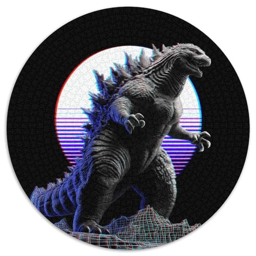 Godzilla Puzzles 1000-teilige Schwer Puzzle Spielzeug Lernspiel Impossible Neon Herausforderungsspielzeug Für Erwachsene Und Kinder in Bewährter 1000pcs (67.5x67.5cm) von CBCoin