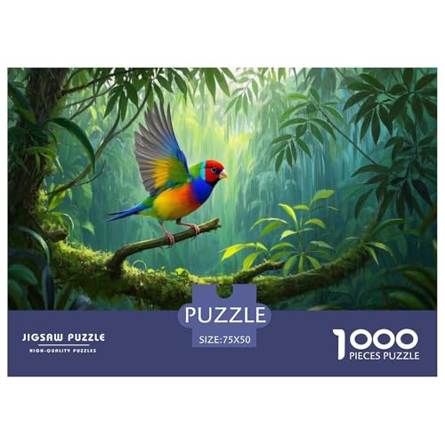 Gouldscher Fink Puzzle 1000-teilige Schwer Puzzle Spielzeug Lernspiel Impossible Herausforderung Spielzeug Für Erwachsene Und Kinder in Bewährter 1000pcs (75x50cm) von CBCoin