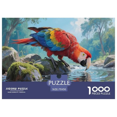 Guacamayo Puzzle 1000-teilige Schwer Puzzle Spielzeug Lernspiel Impossible Herausforderung Spielzeug Für Erwachsene Und Kinder in Bewährter 1000pcs (75x50cm) von CBCoin