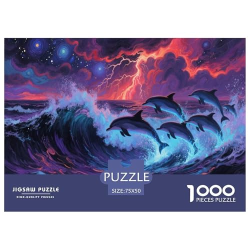Hai Puzzle 1000 Teile Schwer Puzzle Spielzeug Lernspiel Impossible Herausforderungsspielzeug Für Erwachsene Und Kinder in Bewährter 1000pcs (75x50cm) von CBCoin