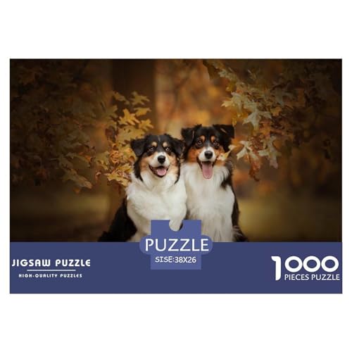 Hirtenhund Puzzles 1000 Teile Schwer Puzzle Spielzeug Pädagogisches Spiel Impossible Schafhund Herausforderungsspielzeug Für Erwachsene Und Kinder in Bewährter 38x26cm/1000pcs von CBCoin
