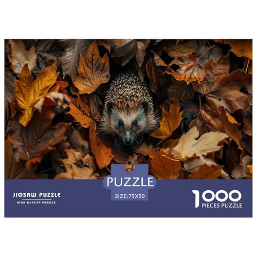 Igel Puzzle 1000 Teile Schwer Puzzle Spielzeug Pädagogisches Spiel Impossible Herausforderungsspielzeug Für Erwachsene Und Kinder in Bewährter 1000pcs (75x50cm) von CBCoin