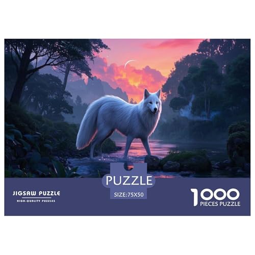 Japanischer Spitz Puzzle 1000 Teile Schwer Puzzle Spielzeug Lernspiel Impossible Herausforderung Spielzeug Für Erwachsene Kinder 1000pcs (75x50cm) von CBCoin