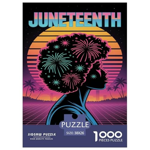 Juneteenth Puzzle 1000 Teile Schwer Puzzle Spielzeug Lernspiel Impossible Tag der Freiheit Herausforderung Spielzeug Für Erwachsene Und Kinder Ab 14 Jahren 38x26cm/1000pcs Juneteenth Puzzle 1000 Teile Schwer Puzzle Spielzeug Lernspiel Impossible Tag der Freiheit Herausforderung Spielzeug Für Erwachsene Und Kinder Ab 14 Jahren 38x26cm/1000pcs von CBCoin
