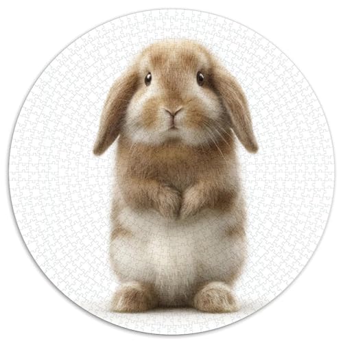 Kaninchen Puzzles 1000 Teile Schwer Puzzle Spielzeug Pädagogisches Spiel Impossible Bunny Herausforderung Spielzeug Für Erwachsene Kinder 1000pcs (67.5x67.5cm) von CBCoin