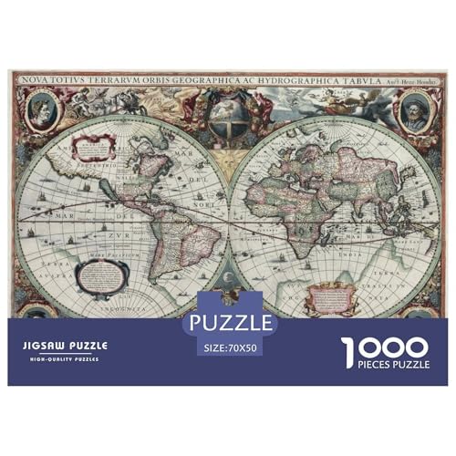 Karte Puzzles 1000 Teile Schwer Puzzle Spielzeug Lernspiel Impossible Atlas Herausforderung Spielzeug Für Erwachsene Und Kinder Ab 14 Jahren 70x50cm/1000pcs Karte Puzzles 1000 Teile Schwer Puzzle Spielzeug Lernspiel Impossible Atlas Herausforderung Spielzeug Für Erwachsene Und Kinder Ab 14 Jahren 70x50cm/1000pcs von CBCoin