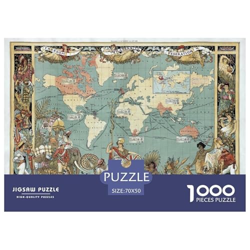 Karte Puzzles 1000 Teile Schwer Puzzle Spielzeug Pädagogisches Spiel Impossible Atlas Herausforderung Spielzeug Für Erwachsene Und Kinder Ab 12 Jahren 70x50cm/1000pcs Karte Puzzles 1000 Teile Schwer Puzzle Spielzeug Pädagogisches Spiel Impossible Atlas Herausforderung Spielzeug Für Erwachsene Und Kinder Ab 12 Jahren 70x50cm/1000pcs von CBCoin