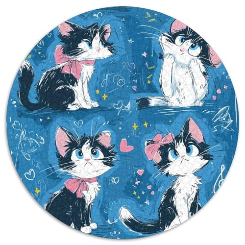 Katze Puzzle 1000-teilige Schwer Puzzle Spielzeug Lernspiel Impossible Kätzchen Herausforderungsspielzeug Für Erwachsene Und Kinder in Bewährter 1000pcs (67.5x67.5cm) von CBCoin