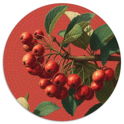 Kirsche Puzzle 1000 Teile Schwer Puzzle Spielzeug Pädagogisches Spiel Impossible Love Berry Herausforderungsspielzeug Für Erwachsene Kinder 1000pcs (67.5x67.5cm) von CBCoin
