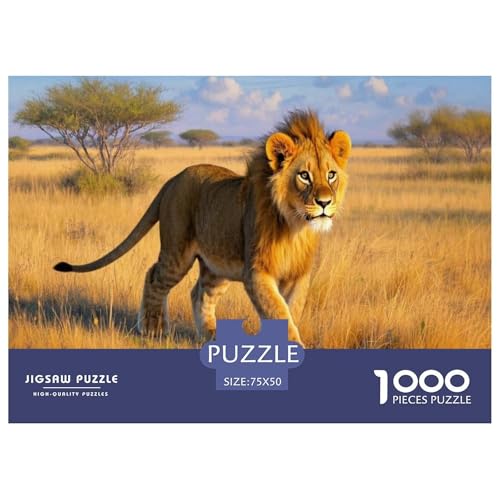 Kleiner Löwe Puzzle 1000 Teile Schwer Puzzle Spielzeug Pädagogisches Spiel Impossible Herausforderungsspielzeug Für Erwachsene Und Kinder Ab 12 Jahren 1000pcs (75x50cm) von CBCoin