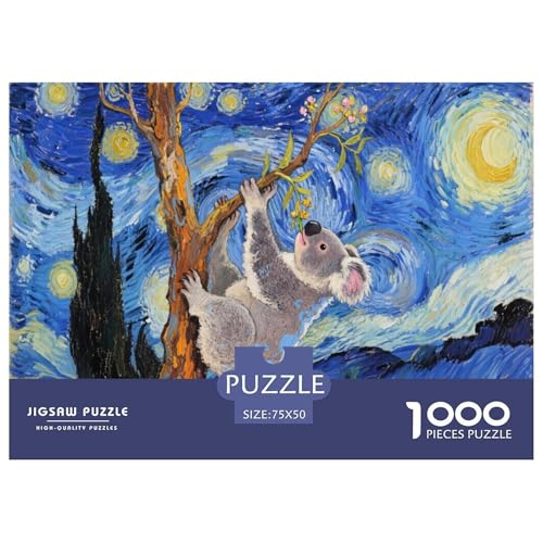 Koala Puzzle 1000 Teile Schwer Puzzle Spielzeug Lernspiel Impossible Herausforderung Spielzeug Für Erwachsene Und Kinder in Bewährter 1000pcs (75x50cm) von CBCoin