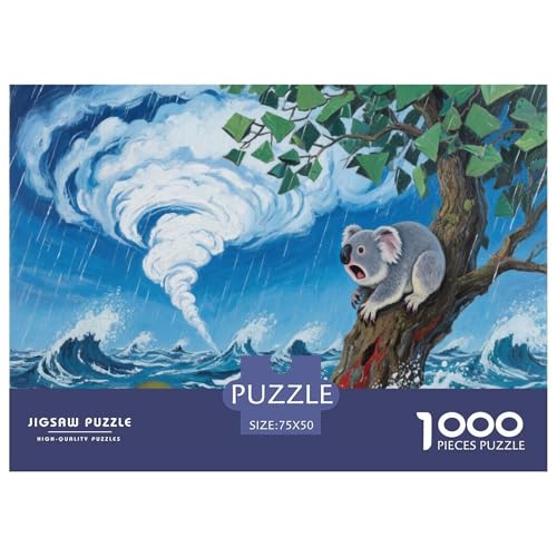Koala Puzzle 1000 Teile Schwer Puzzle Spielzeug Pädagogisches Spiel Impossible Herausforderung Spielzeug Für Erwachsene Und Kinder Ab 12 Jahren 1000pcs (75x50cm) von CBCoin