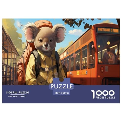 Koala Puzzle 1000-teilige Schwer Puzzle Spielzeug Lernspiel Impossible Herausforderungsspielzeug Für Erwachsene Und Kinder Ab 12 Jahren 1000pcs (75x50cm) von CBCoin
