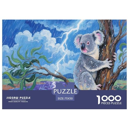 Koala Puzzles 1000 Teile Schwer Puzzle Spielzeug Pädagogisches Spiel Impossible Herausforderungsspielzeug Für Erwachsene Und Kinder Ab 14 Jahren 1000pcs (75x50cm) von CBCoin