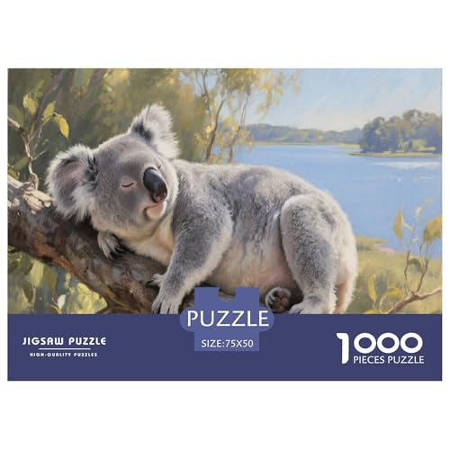 Koala Puzzles 1000-teilige Schwer Puzzle Spielzeug Lernspiel Impossible Herausforderungsspielzeug Für Erwachsene Kinder 1000pcs (75x50cm) von CBCoin