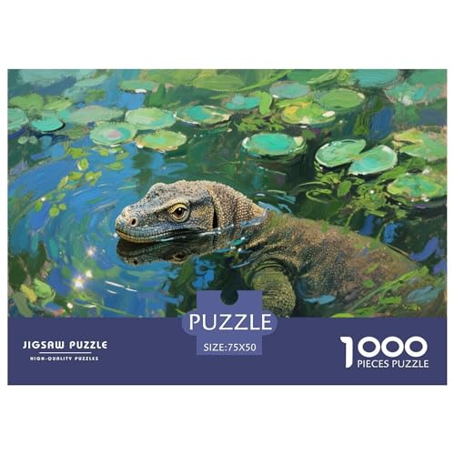 Komodowaran Puzzles 1000 Teile Schwer Puzzle Spielzeug Lernspiel Impossible Herausforderungsspielzeug Für Erwachsene Und Kinder Ab 12 Jahren 1000pcs (75x50cm) von CBCoin
