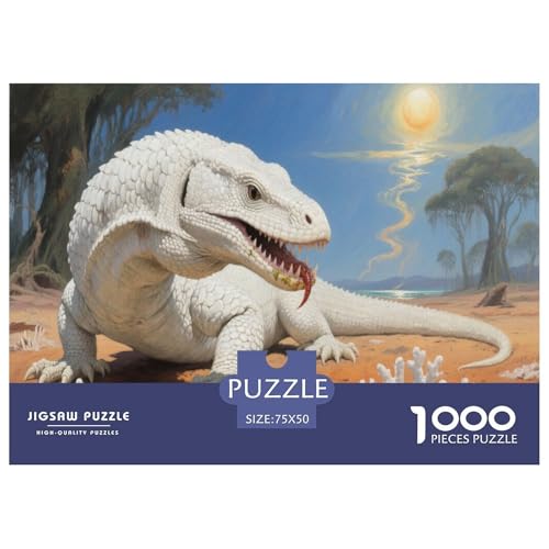 Komodowaran Puzzles 1000 Teile Schwer Puzzle Spielzeug Pädagogisches Spiel Impossible Herausforderung Spielzeug Für Erwachsene Und Kinder Ab 12 Jahren 1000pcs (75x50cm) von CBCoin