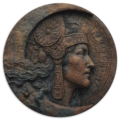 Mondgöttin Puzzle 1000 Teile Schwer Puzzle Spielzeug Pädagogisches Spiel Impossible Ancient Herausforderungsspielzeug Für Erwachsene Und Kinder Ab 14 Jahren 1000pcs (67.5x67.5cm) von CBCoin
