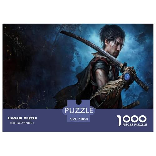 Onymusha Puzzles 1000-teilige Schwer Puzzle Spielzeug Lernspiel Impossible Oni-Jäger Herausforderungsspielzeug Für Erwachsene Und Kinder in Bewährter 70x50cm/1000pcs von CBCoin