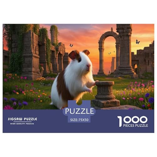 Peruanisches Meerschweinchen Puzzles 1000 Teile Schwer Puzzle Spielzeug Lernspiel Impossible Herausforderung Spielzeug Für Erwachsene Kinder 1000pcs (75x50cm) von CBCoin