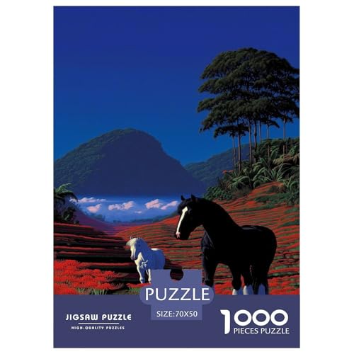 Pferd Puzzle 1000 Teile Schwer Puzzle Spielzeug Pädagogisches Spiel Impossible Pony Herausforderungsspielzeug Für Erwachsene Und Kinder in Bewährter 70x50cm/1000pcs Pferd Puzzle 1000 Teile Schwer Puzzle Spielzeug Pädagogisches Spiel Impossible Pony Herausforderungsspielzeug Für Erwachsene Und Kinder in Bewährter 70x50cm/1000pcs von CBCoin