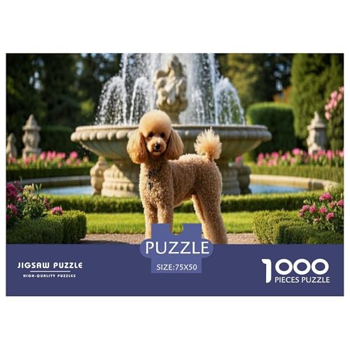Pudel Puzzle 1000-teilige Schwer Puzzle Spielzeug Lernspiel Impossible Herausforderung Spielzeug Für Erwachsene Und Kinder in Bewährter 1000pcs (75x50cm) von CBCoin