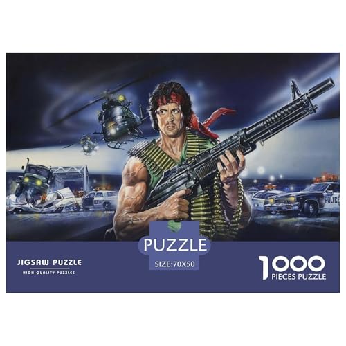 Rambo Puzzle 1000 Teile Schwer Puzzle Spielzeug Pädagogisches Spiel Impossible Messer-Typ Herausforderungsspielzeug Für Erwachsene Und Kinder Ab 14 Jahren 70x50cm/1000pcs Rambo Puzzle 1000 Teile Schwer Puzzle Spielzeug Pädagogisches Spiel Impossible Messer-Typ Herausforderungsspielzeug Für Erwachsene Und Kinder Ab 14 Jahren 70x50cm/1000pcs von CBCoin