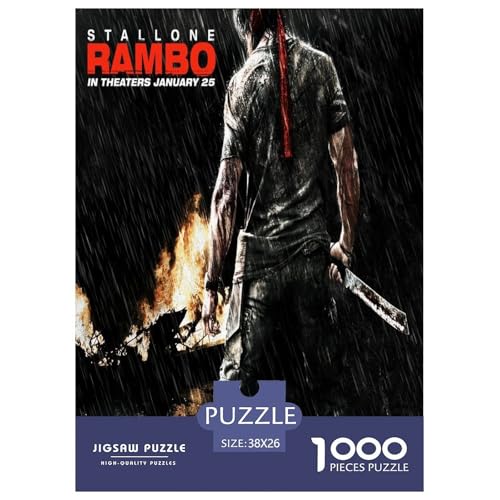 Rambo Puzzles 1000 Teile Schwer Puzzle Spielzeug Lernspiel Impossible Messer-Typ Herausforderung Spielzeug Für Erwachsene Und Kinder in Bewährter 38x26cm/1000pcs Rambo Puzzles 1000 Teile Schwer Puzzle Spielzeug Lernspiel Impossible Messer-Typ Herausforderung Spielzeug Für Erwachsene Und Kinder in Bewährter 38x26cm/1000pcs von CBCoin