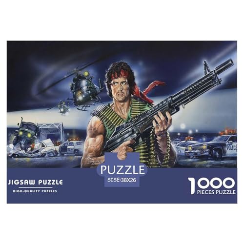 Rambo Puzzles 1000 Teile Schwer Puzzle Spielzeug Lernspiel Impossible Messer-Typ Herausforderungsspielzeug Für Erwachsene Und Kinder Ab 14 Jahren 38x26cm/1000pcs Rambo Puzzles 1000 Teile Schwer Puzzle Spielzeug Lernspiel Impossible Messer-Typ Herausforderungsspielzeug Für Erwachsene Und Kinder Ab 14 Jahren 38x26cm/1000pcs von CBCoin