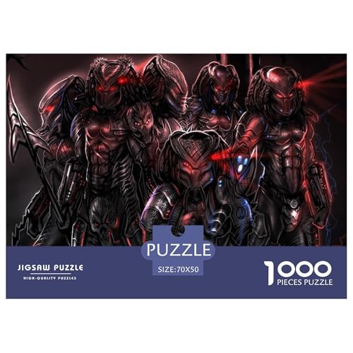 Raubtier Puzzles 1000-teilige Schwer Puzzle Spielzeug Lernspiel Impossible Yautja Herausforderungsspielzeug Für Erwachsene Und Kinder in Bewährter 70x50cm/1000pcs von CBCoin