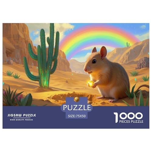 Rennmaus Puzzle 1000-teilige Schwer Puzzle Spielzeug Lernspiel Impossible Herausforderung Spielzeug Für Erwachsene Und Kinder in Bewährter 1000pcs (75x50cm) von CBCoin