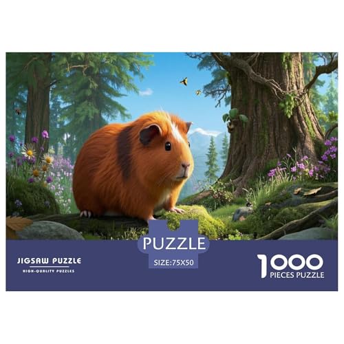 Rex-Meerschweinchen Puzzle 1000 Teile Schwer Puzzle Spielzeug Lernspiel Impossible Herausforderung Spielzeug Für Erwachsene Und Kinder in Bewährter 1000pcs (75x50cm) von CBCoin