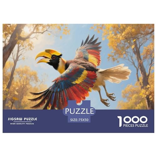 Rinoceronte Puzzles 1000 Teile Schwer Puzzle Spielzeug Pädagogisches Spiel Impossible Herausforderungsspielzeug Für Erwachsene Kinder 1000pcs (75x50cm) von CBCoin