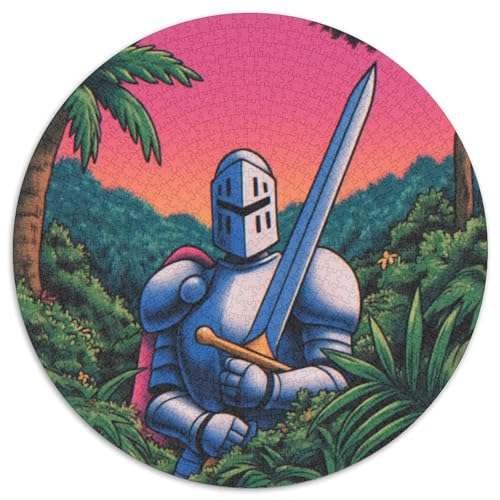 Ritter Puzzle 1000-teilige Schwer Puzzle Spielzeug Pädagogisches Spiel Impossible Warrior Herausforderung Spielzeug Für Erwachsene Und Kinder Ab 12 Jahren 1000pcs (67.5x67.5cm) von CBCoin
