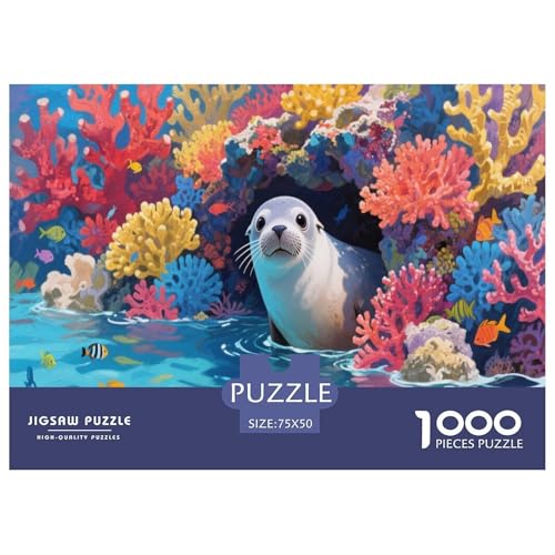 Robbe Puzzle 1000-teilige Schwer Puzzle Spielzeug Pädagogisches Spiel Impossible Herausforderung Spielzeug Für Erwachsene Und Kinder in Bewährter 1000pcs (75x50cm) von CBCoin