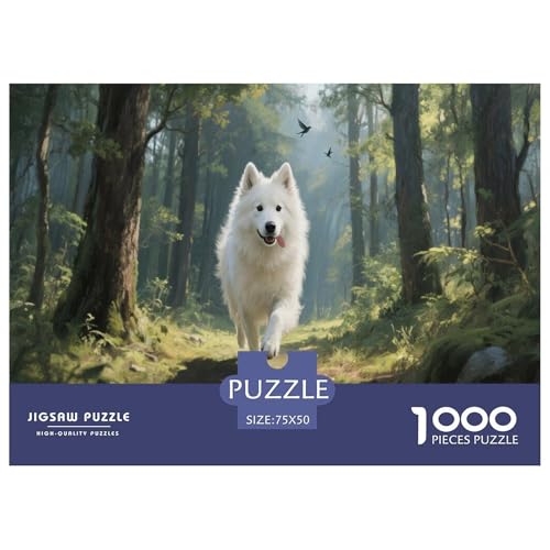 Samoye Puzzles 1000 Teile Schwer Puzzle Spielzeug Lernspiel Impossible Herausforderungsspielzeug Für Erwachsene Und Kinder in Bewährter 1000pcs (75x50cm) von CBCoin