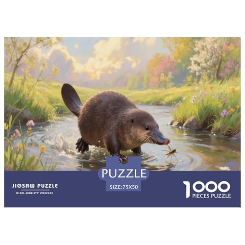 Schnabeltier Puzzles 1000 Teile Schwer Puzzle Spielzeug Lernspiel Impossible Herausforderungsspielzeug Für Erwachsene Und Kinder Ab 14 Jahren 1000pcs (75x50cm) von CBCoin