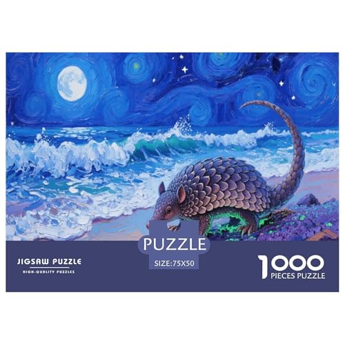 Schuppentier Puzzles 1000-teilige Schwer Puzzle Spielzeug Lernspiel Impossible Herausforderungsspielzeug Für Erwachsene Und Kinder in Bewährter 1000pcs (75x50cm) von CBCoin