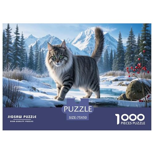 Sibirien Puzzles 1000 Teile Schwer Puzzle Spielzeug Pädagogisches Spiel Impossible Herausforderung Spielzeug Für Erwachsene Und Kinder Ab 12 Jahren 1000pcs (75x50cm) von CBCoin