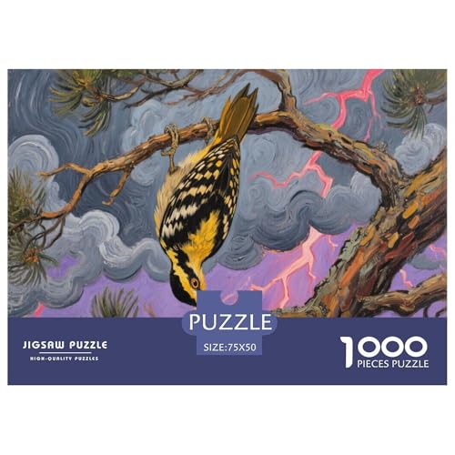 Specht Puzzle 1000-teilige Schwer Puzzle Spielzeug Pädagogisches Spiel Impossible Herausforderungsspielzeug Für Erwachsene Kinder 1000pcs (75x50cm) von CBCoin