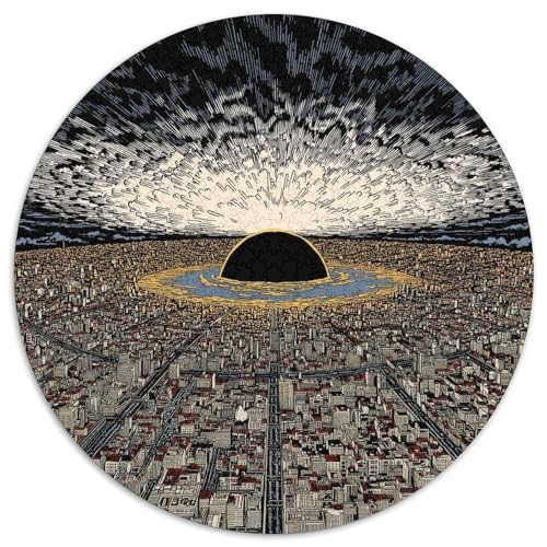 Tokio Puzzle 1000-teilige Schwer Puzzle Spielzeug Lernspiel Impossible Meteoriteneinschlag Herausforderung Spielzeug Für Erwachsene Kinder 1000pcs (67.5x67.5cm) von CBCoin