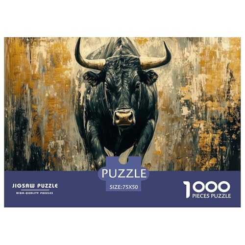 Vieh Puzzle 1000 Teile Schwer Puzzle Spielzeug Lernspiel Impossible Herausforderungsspielzeug Für Erwachsene Und Kinder Ab 14 Jahren 1000pcs (75x50cm) von CBCoin