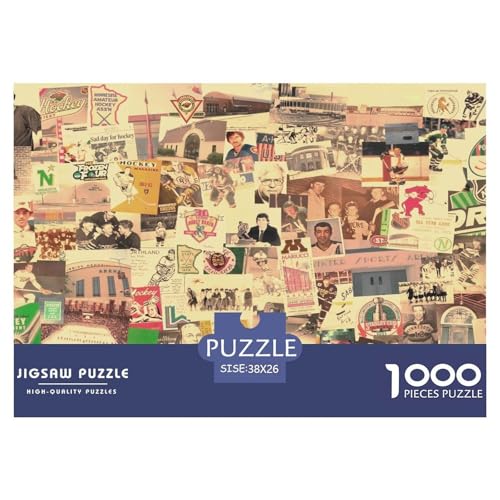 Vintage-Collage Puzzle 1000-teilige Schwer Puzzle Spielzeug Lernspiel Impossible Retro Herausforderungsspielzeug Für Erwachsene Und Kinder Ab 12 Jahren 38x26cm/1000pcs Vintage-Collage Puzzle 1000-teilige Schwer Puzzle Spielzeug Lernspiel Impossible Retro Herausforderungsspielzeug Für Erwachsene Und Kinder Ab 12 Jahren 38x26cm/1000pcs von CBCoin