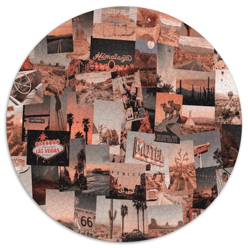 Vintage-Collage Puzzles 1000 Teile Schwer Puzzle Spielzeug Pädagogisches Spiel Impossible Retro Herausforderungsspielzeug Für Erwachsene Und Kinder Ab 12 Jahren 1000pcs (67.5x67.5cm) von CBCoin